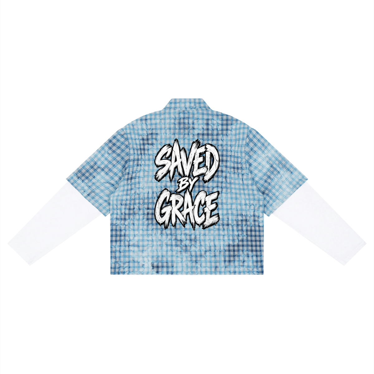 Vintage Wash Plaid Short Sleeve Shirt – Unisex Casual Fit