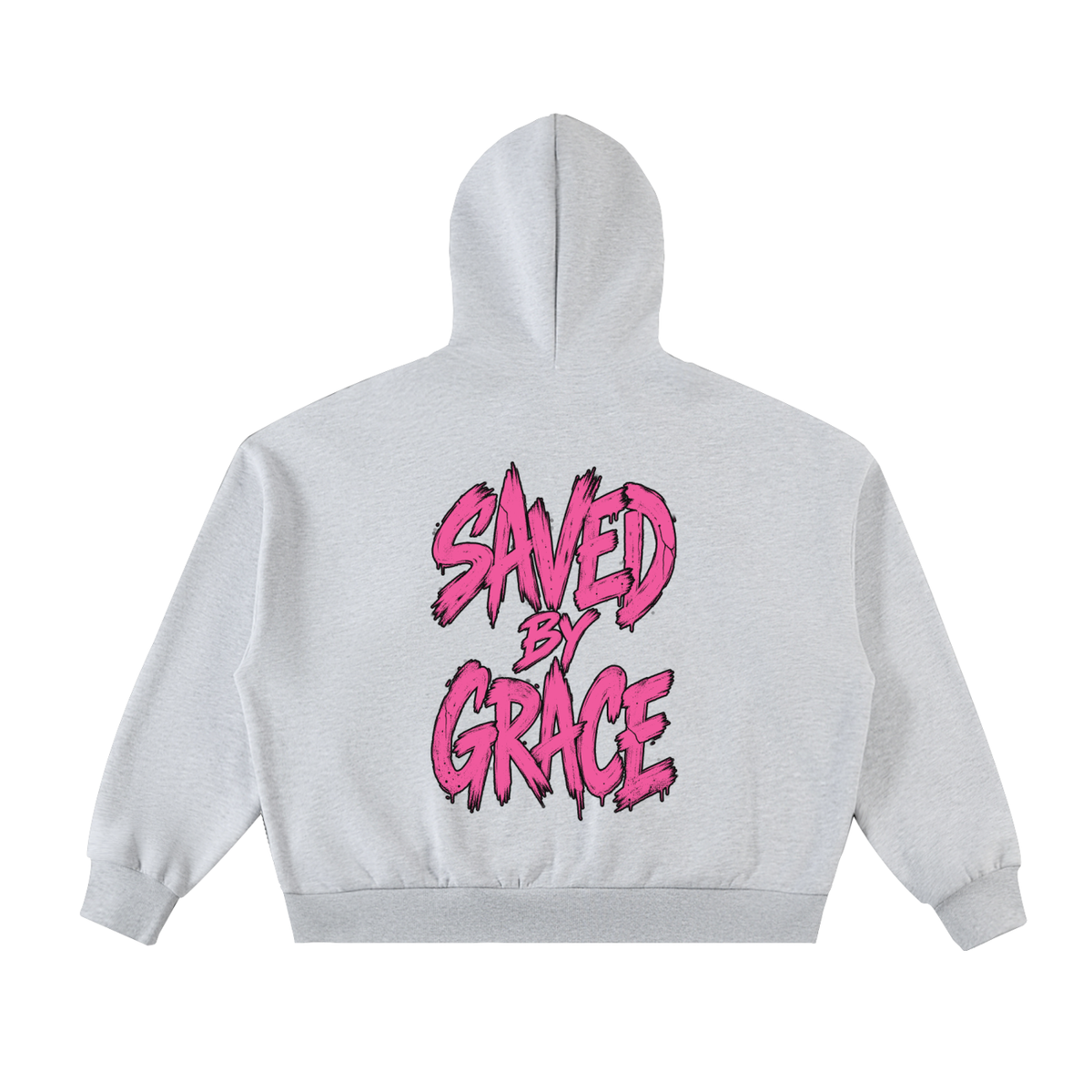 Fleeced Full-Zip Boxy Hoodie