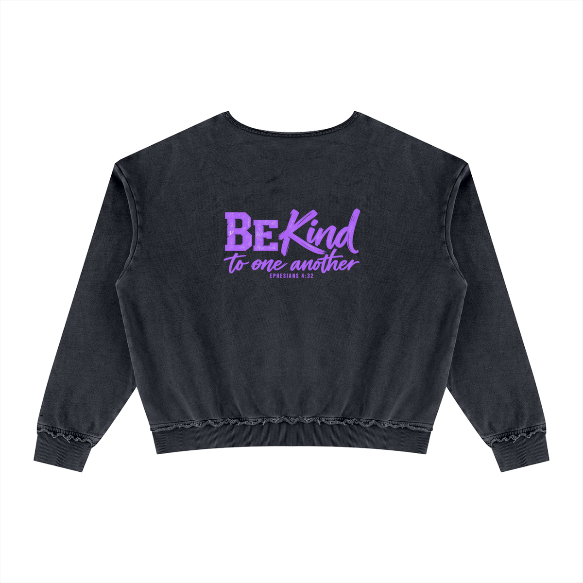 Unisex Raw Edge Crewneck Sweatshirt