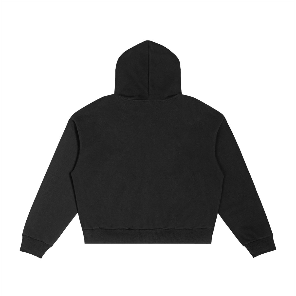 Contrast Plaid Boxy Zip Hoodie | Kingdom Threads