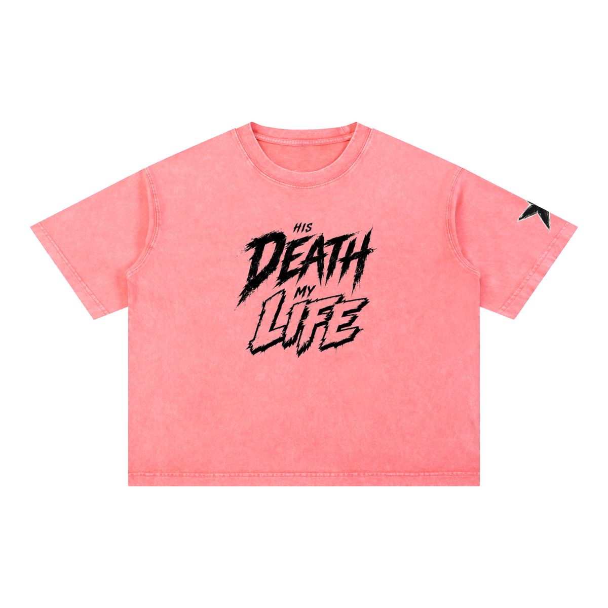 His Life Mineral Wash Boxy Tee | Kingdom Threads