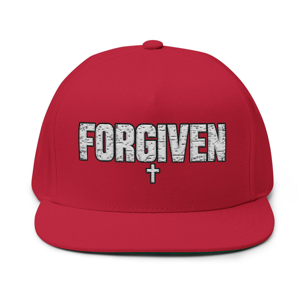 Forgiven Embroidered Flat Bill Cap | Kingdom Threads
