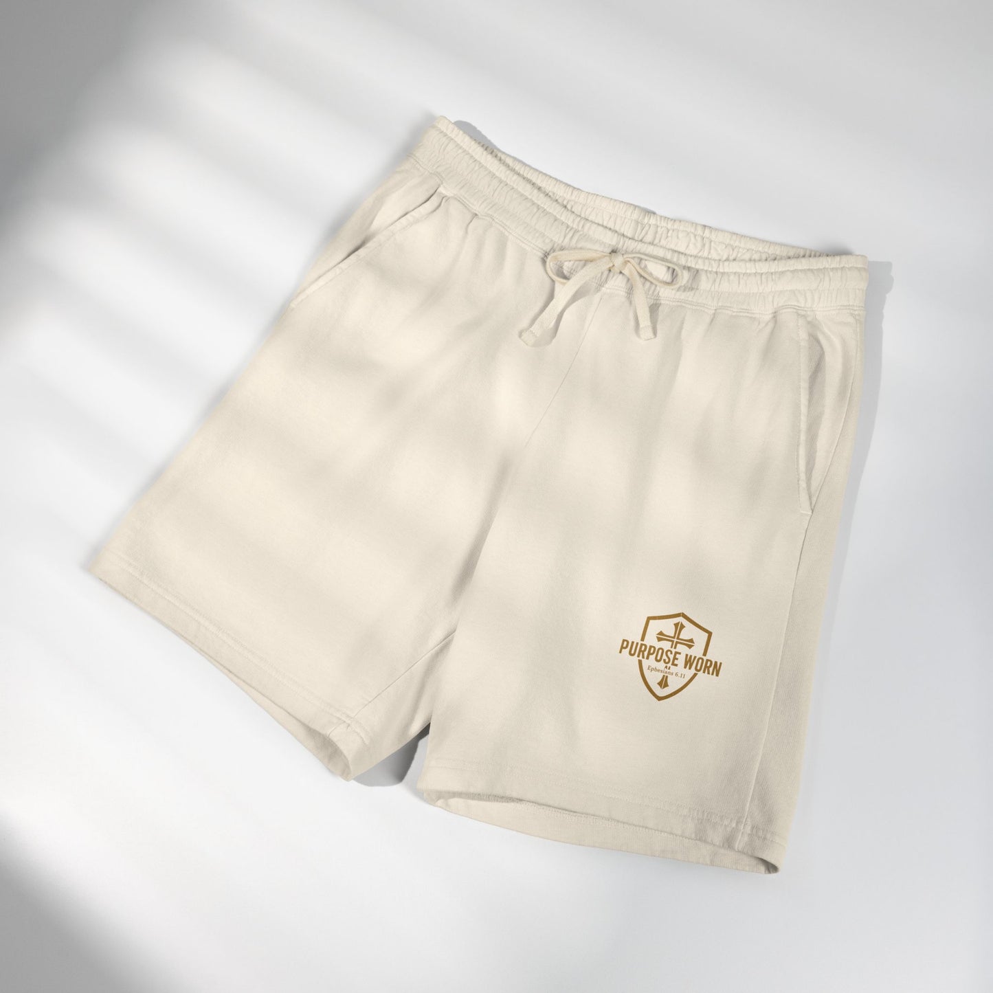 Lightweight Fleece Sweat Shorts — Purpose Worn logo