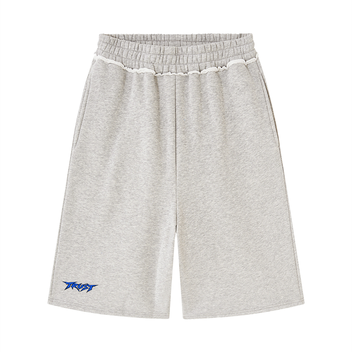 Unisex Raw Edge Fleece Shorts