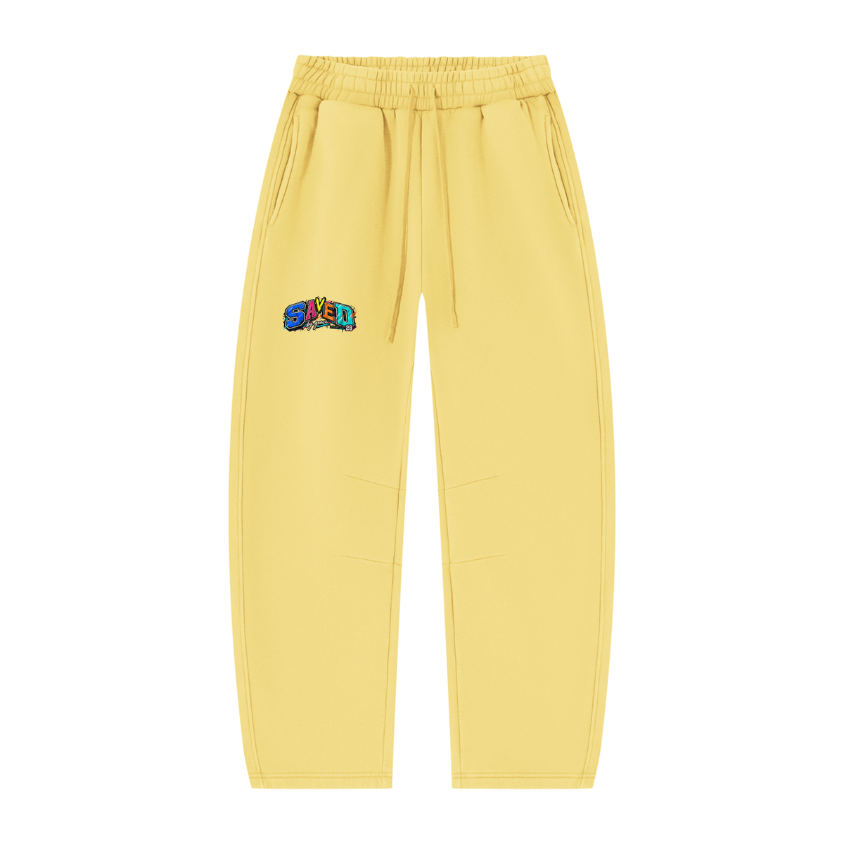 Unisex Vintage Wash Barrel Leg Fleece Sweatpants
