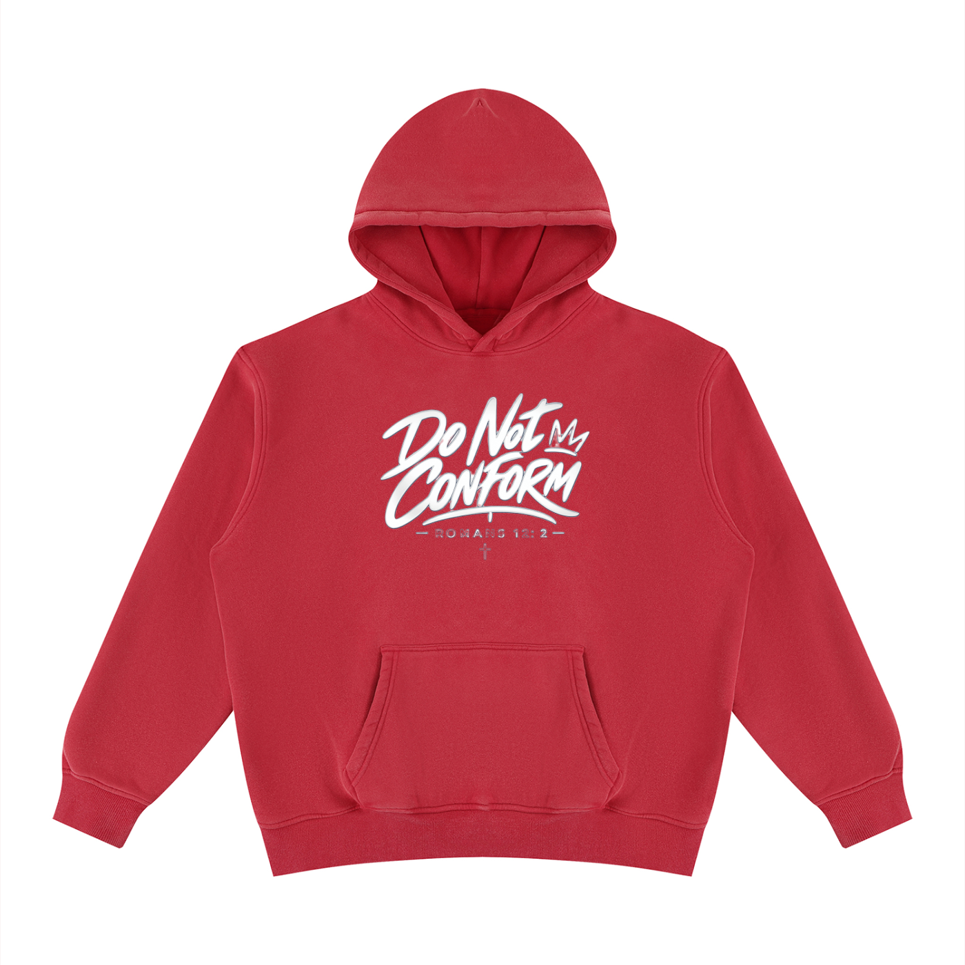 Unisex Vintage Wash Fleece Hoodie Do Not Conform