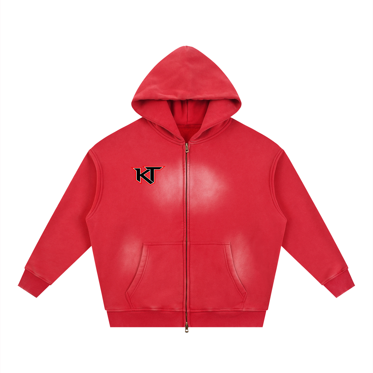 Sunfade Two-Way Zip Boxy Fleece Hoodie – Christian Streetwear