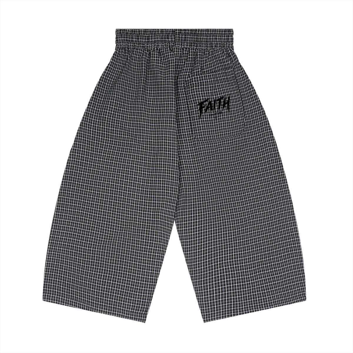 Kingdom Threads Plaid Loose Capri Shorts – Mid-Rise & Breathable