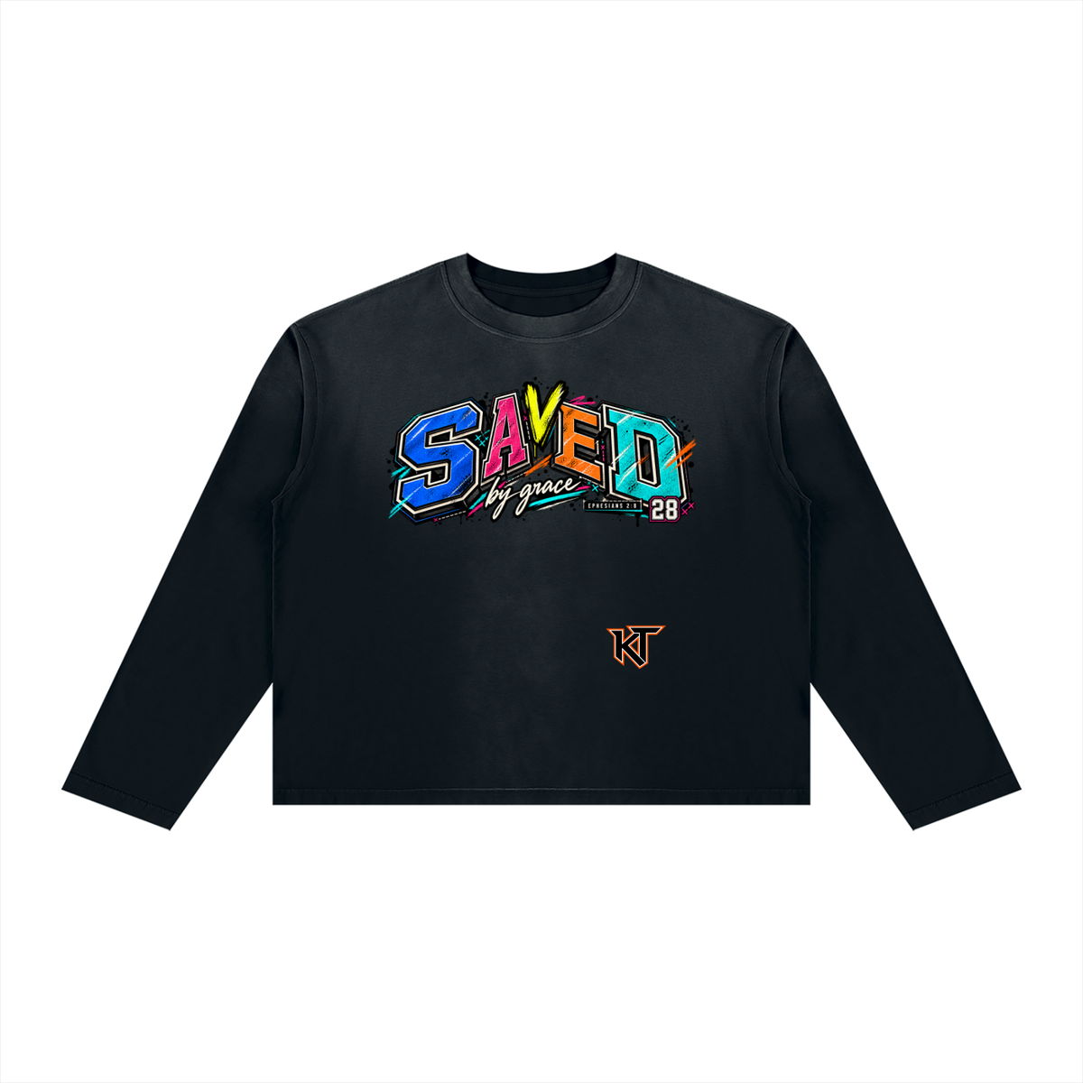 Unisex Sunfade Boxy Long Sleeve T-Shirt