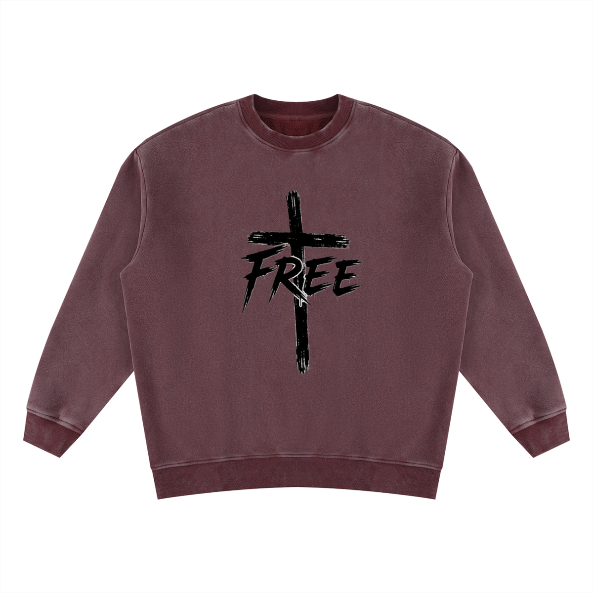 Unisex Vintage Wash Fleece Sweatshirt