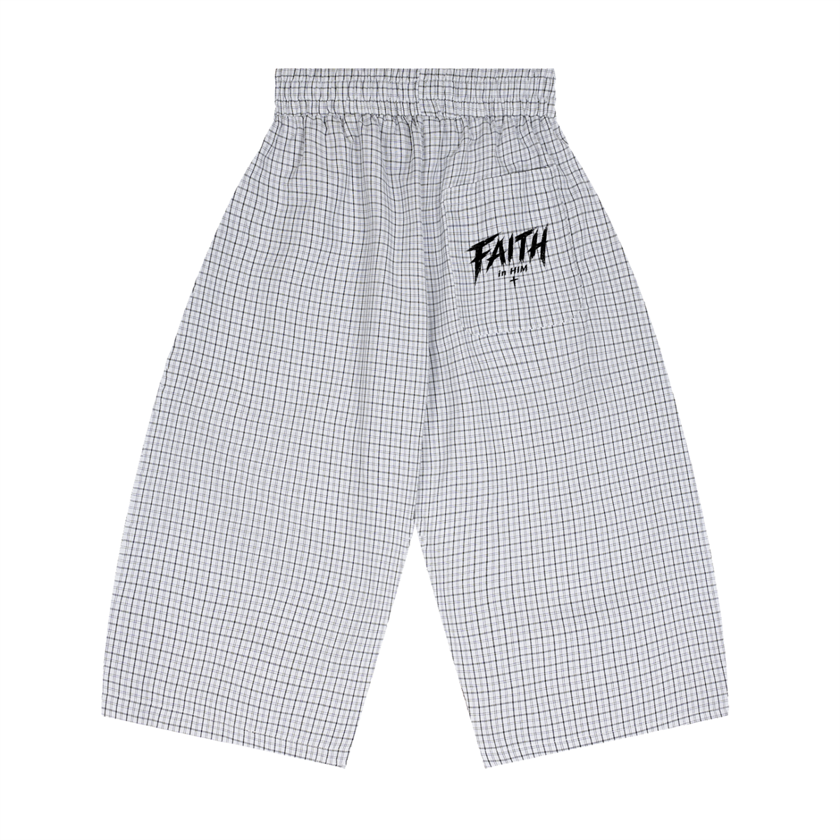 Kingdom Threads Plaid Loose Capri Shorts – Mid-Rise & Breathable