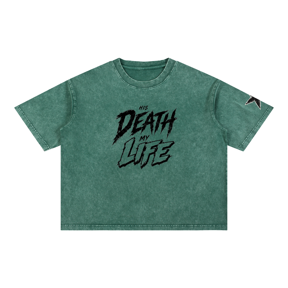 His Life Mineral Wash Boxy Tee | Kingdom Threads
