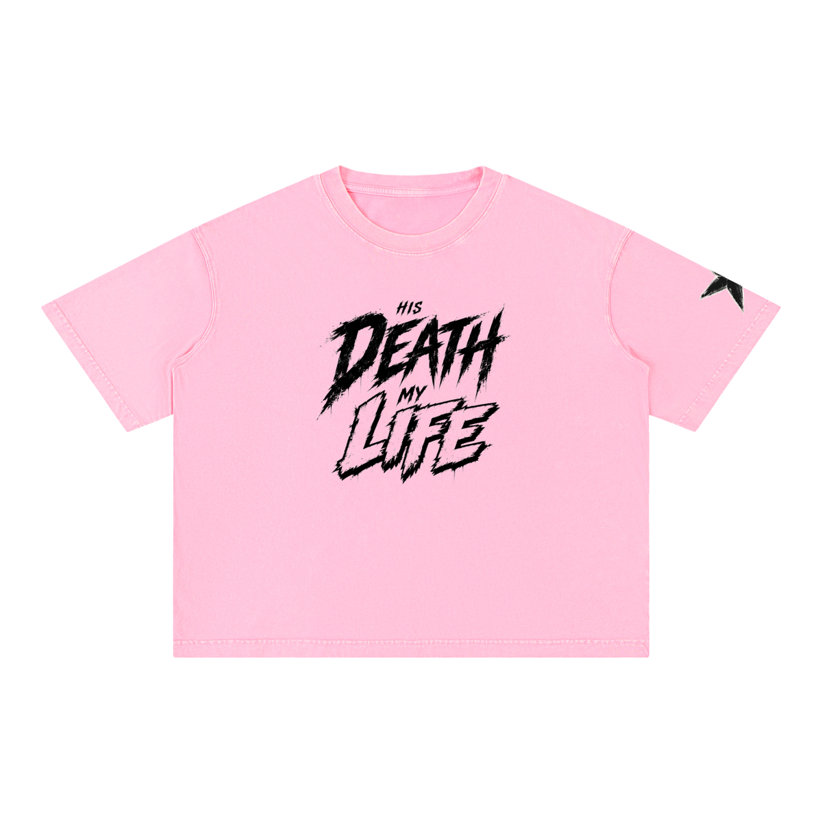 His Life Mineral Wash Boxy Tee | Kingdom Threads