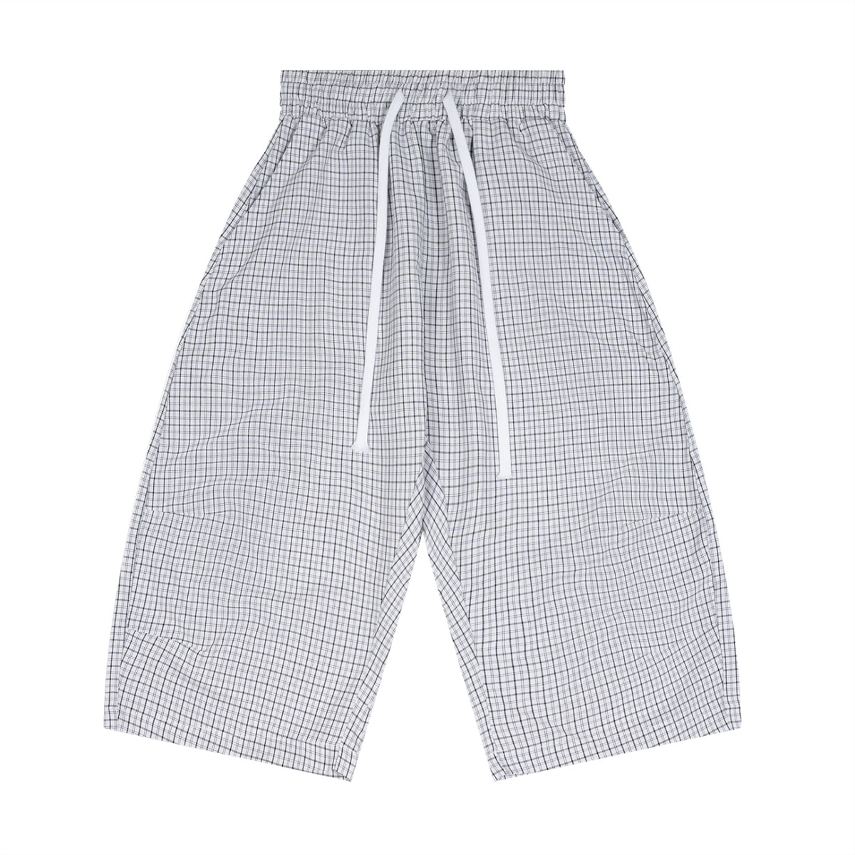 Kingdom Threads Plaid Loose Capri Shorts – Mid-Rise & Breathable