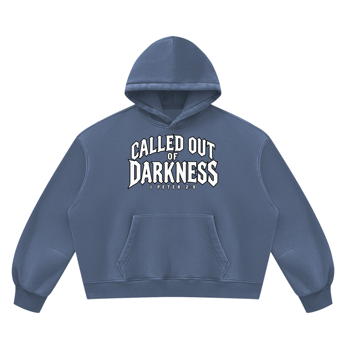 Unisex Vintage Wash Boxy Fleece Hoodie – Called | Kingdom Threads