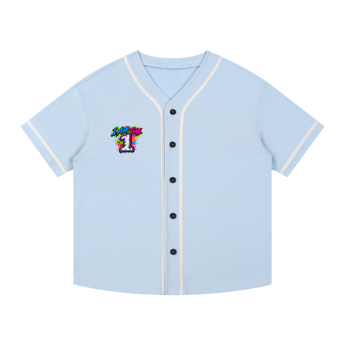Kingdom Threads Contrast Piped Button-Up Jersey – Unisex Fit