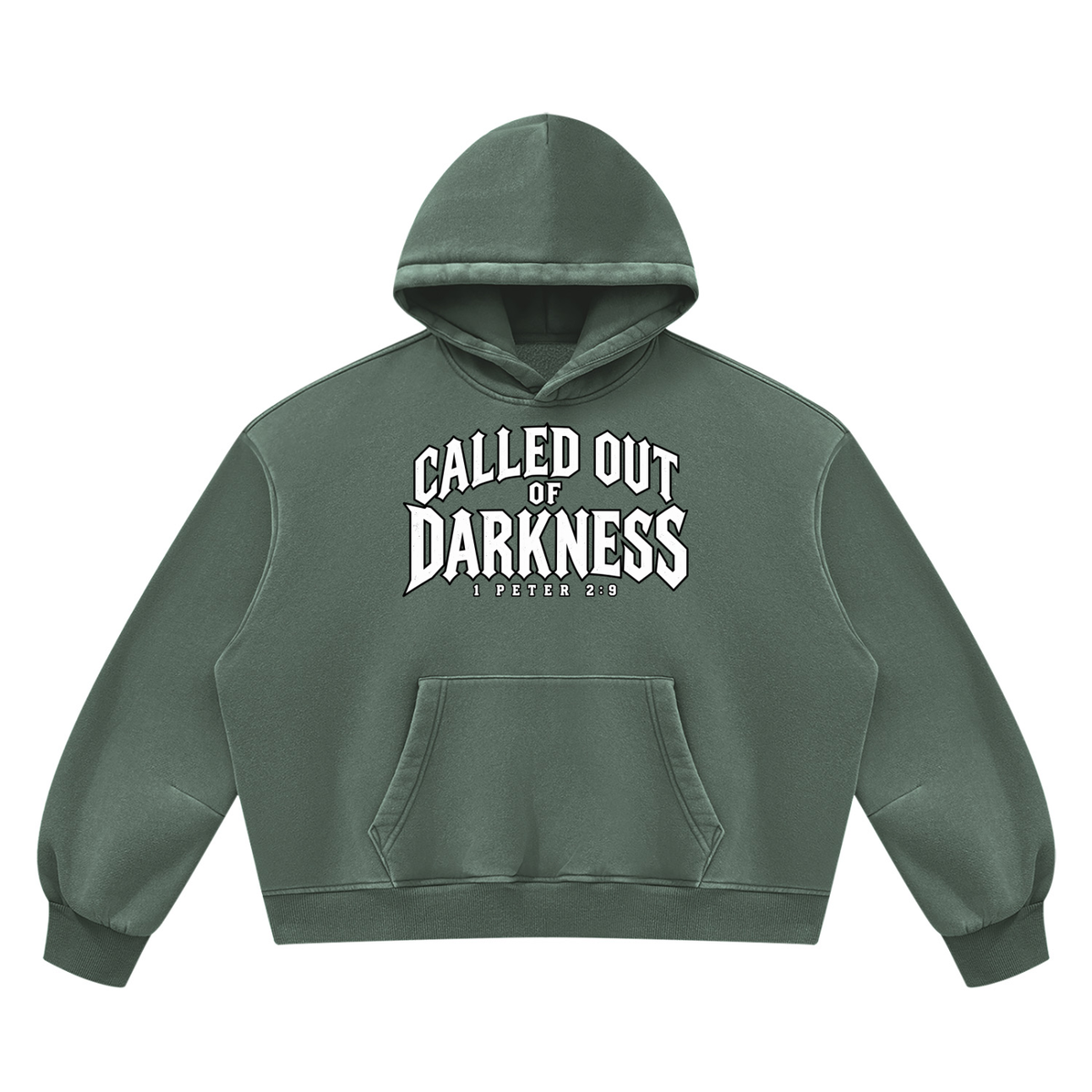 Unisex Vintage Wash Boxy Fleece Hoodie – Called | Kingdom Threads