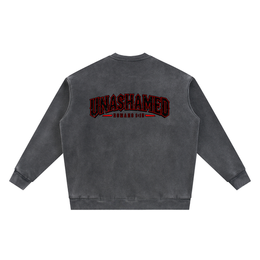 Vintage Washed Fleece Baseball Jacket