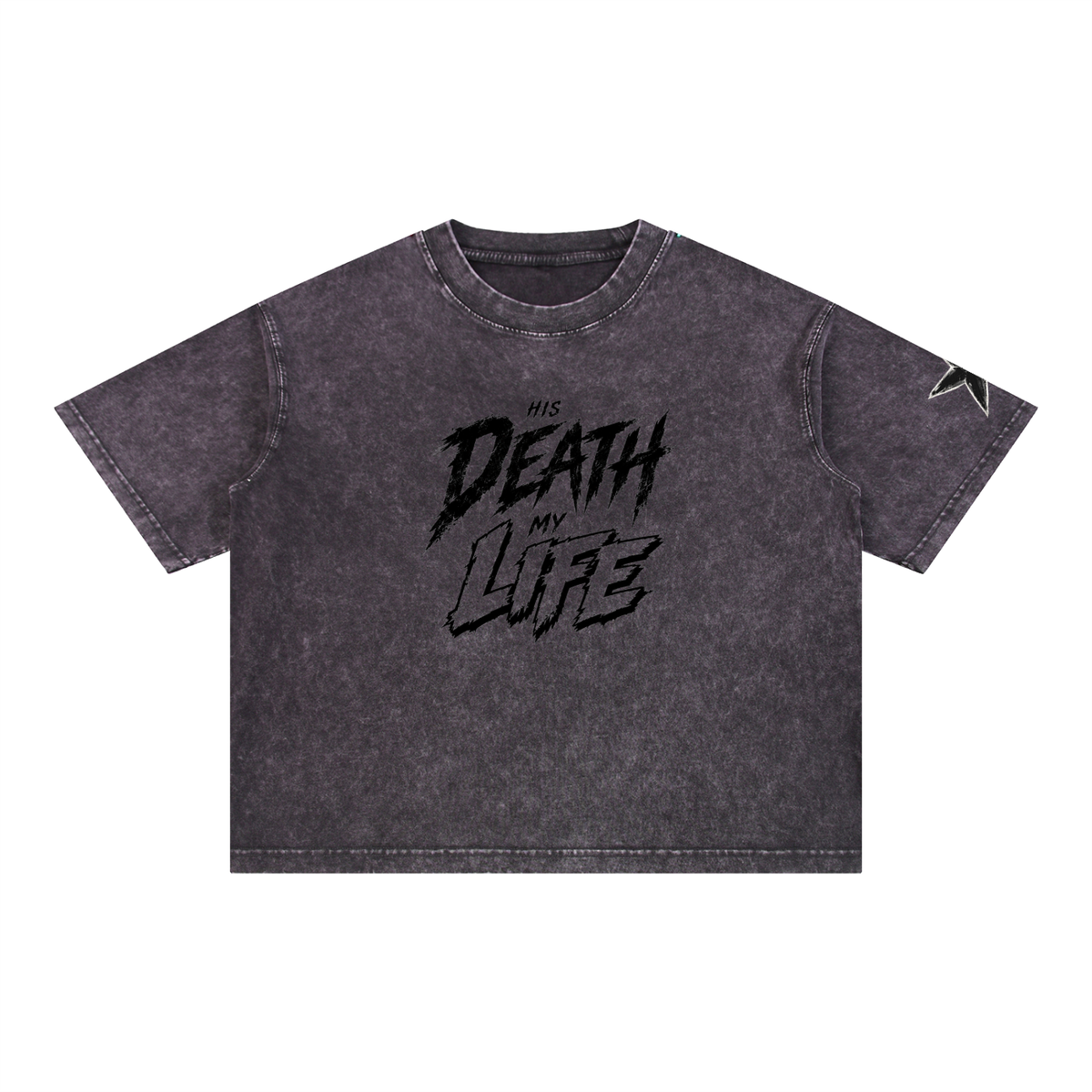 His Life Mineral Wash Boxy Tee | Kingdom Threads
