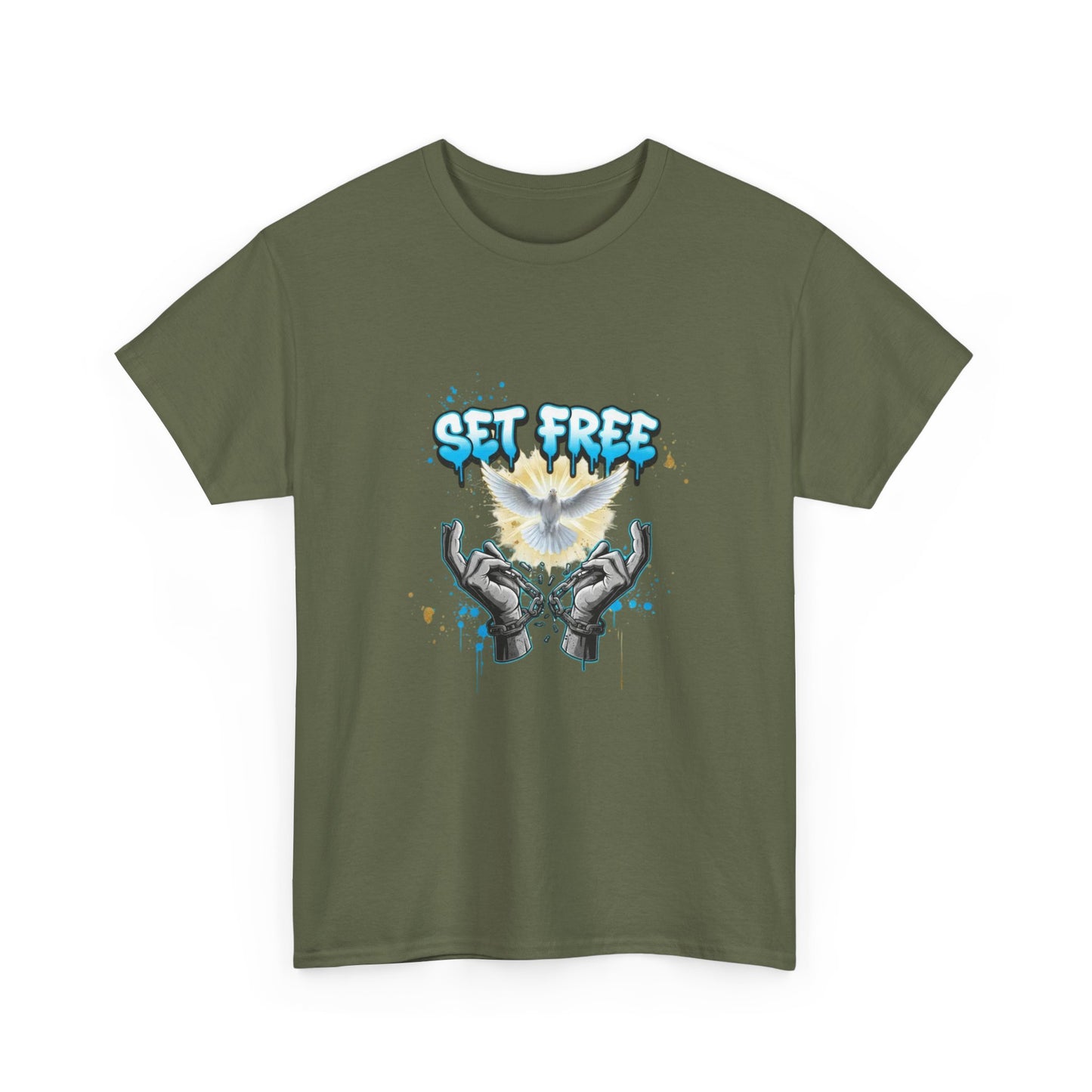 Set Free T-Shirt — Dove & Broken Chains Graphic Tee