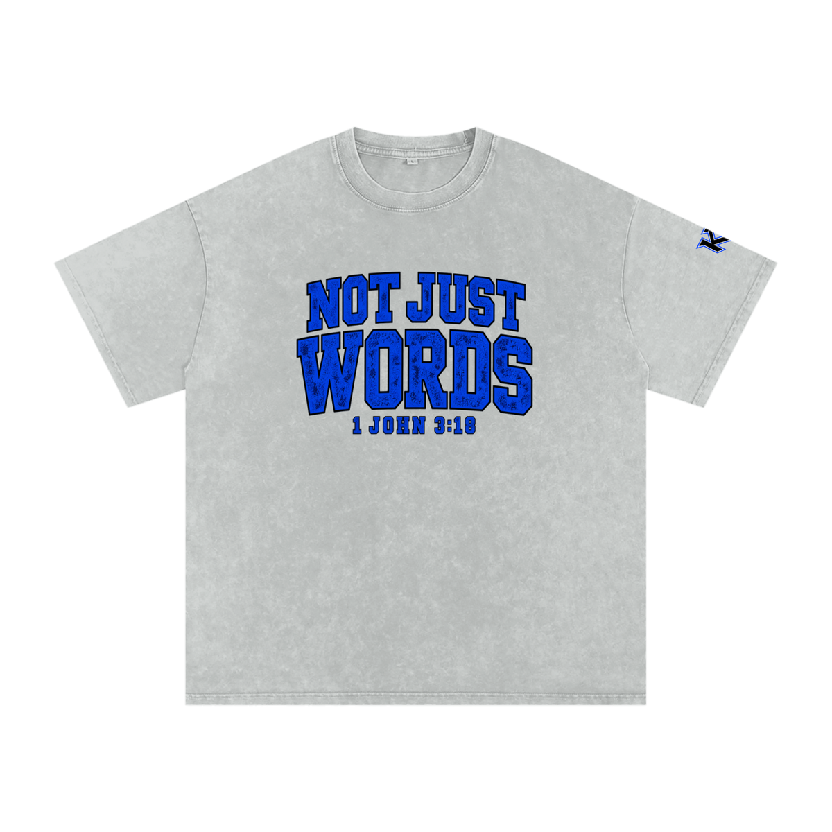 Snow Washed Oversized Cotton T-Shirt | Kingdom Threads