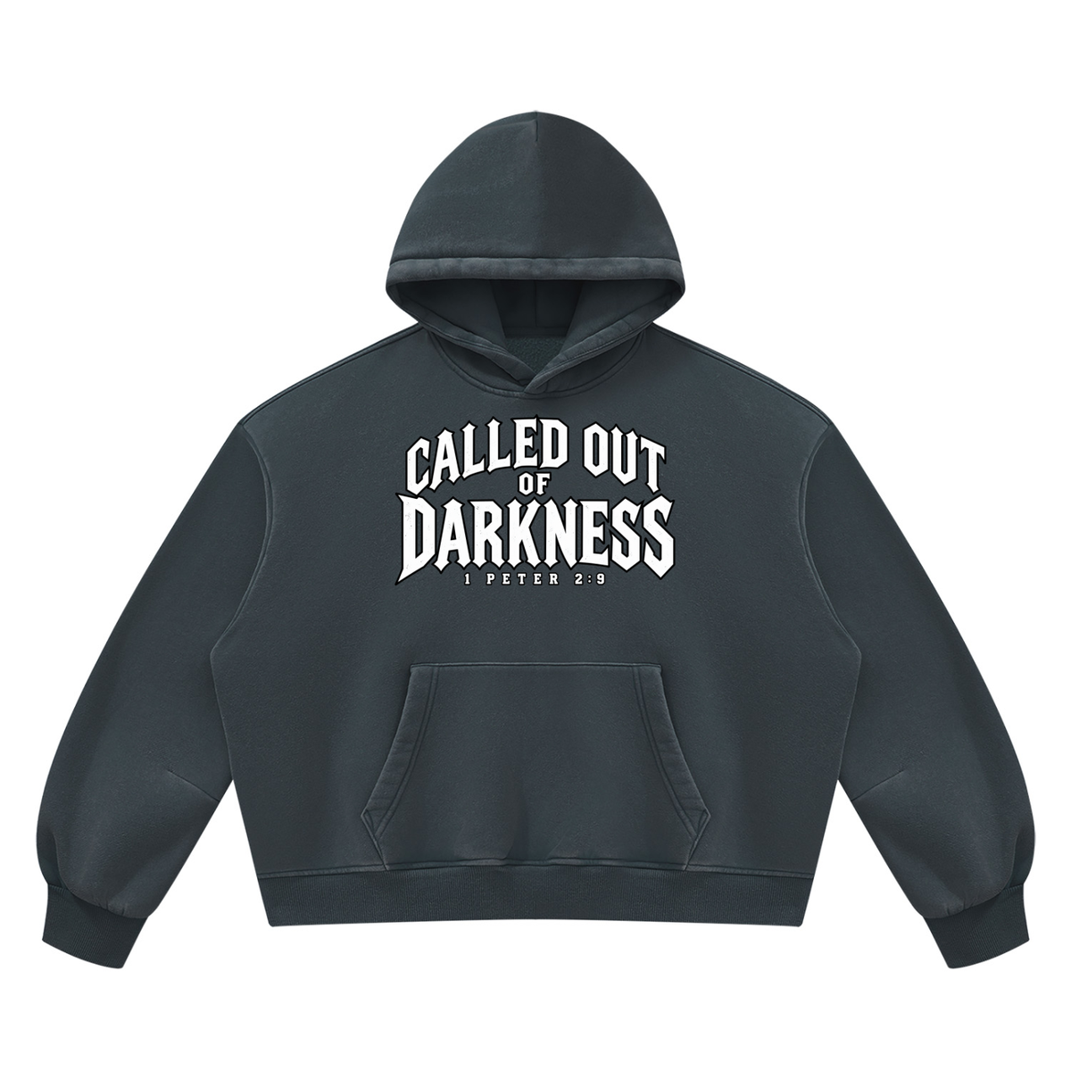 Unisex Vintage Wash Boxy Fleece Hoodie – Called | Kingdom Threads