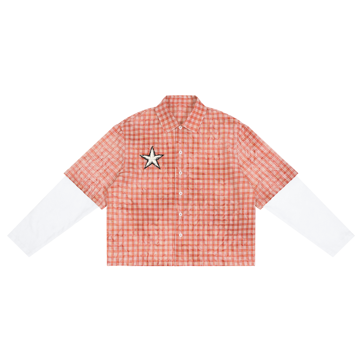 Vintage Wash Plaid Short Sleeve Shirt – Unisex Casual Fit