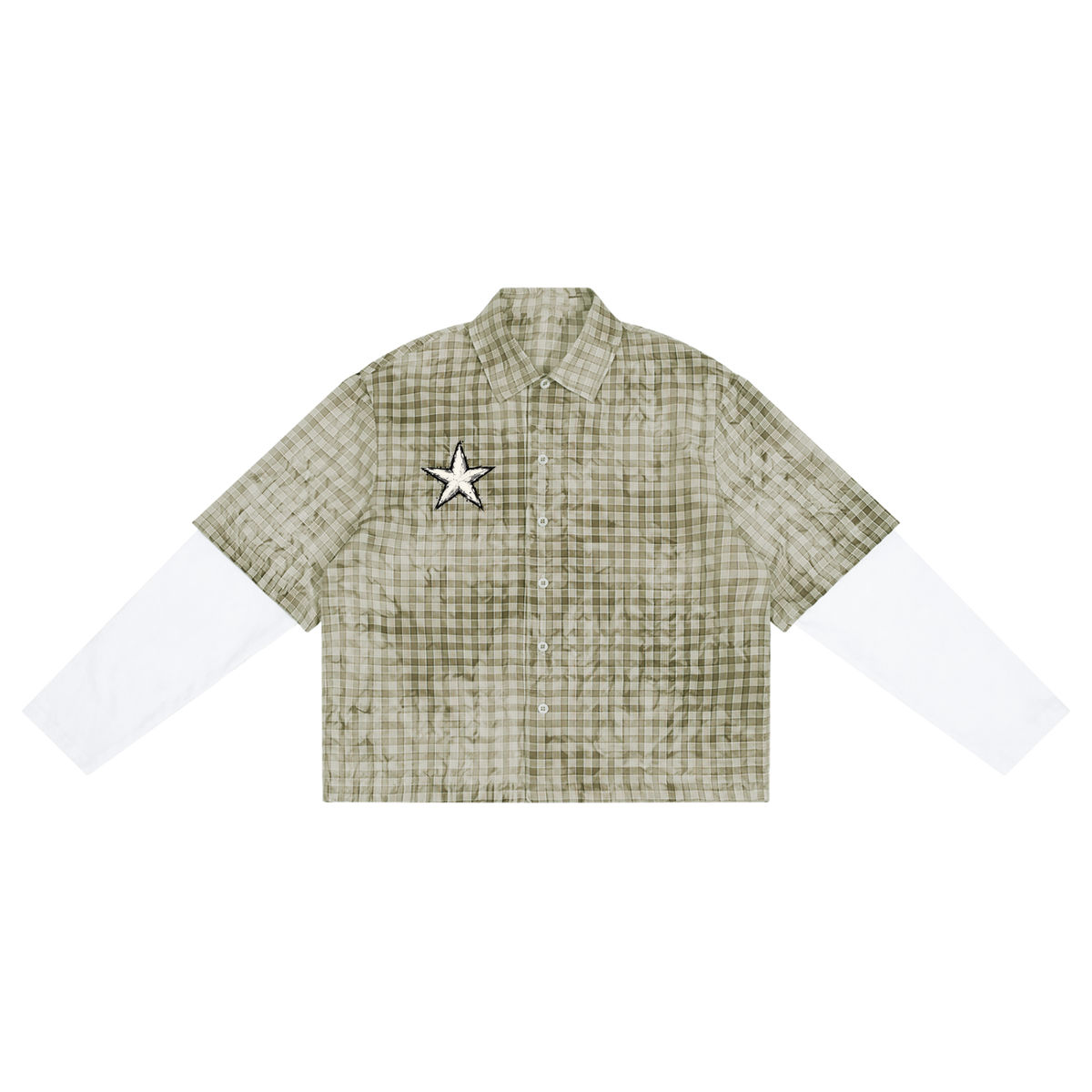 Vintage Wash Plaid Short Sleeve Shirt – Unisex Casual Fit