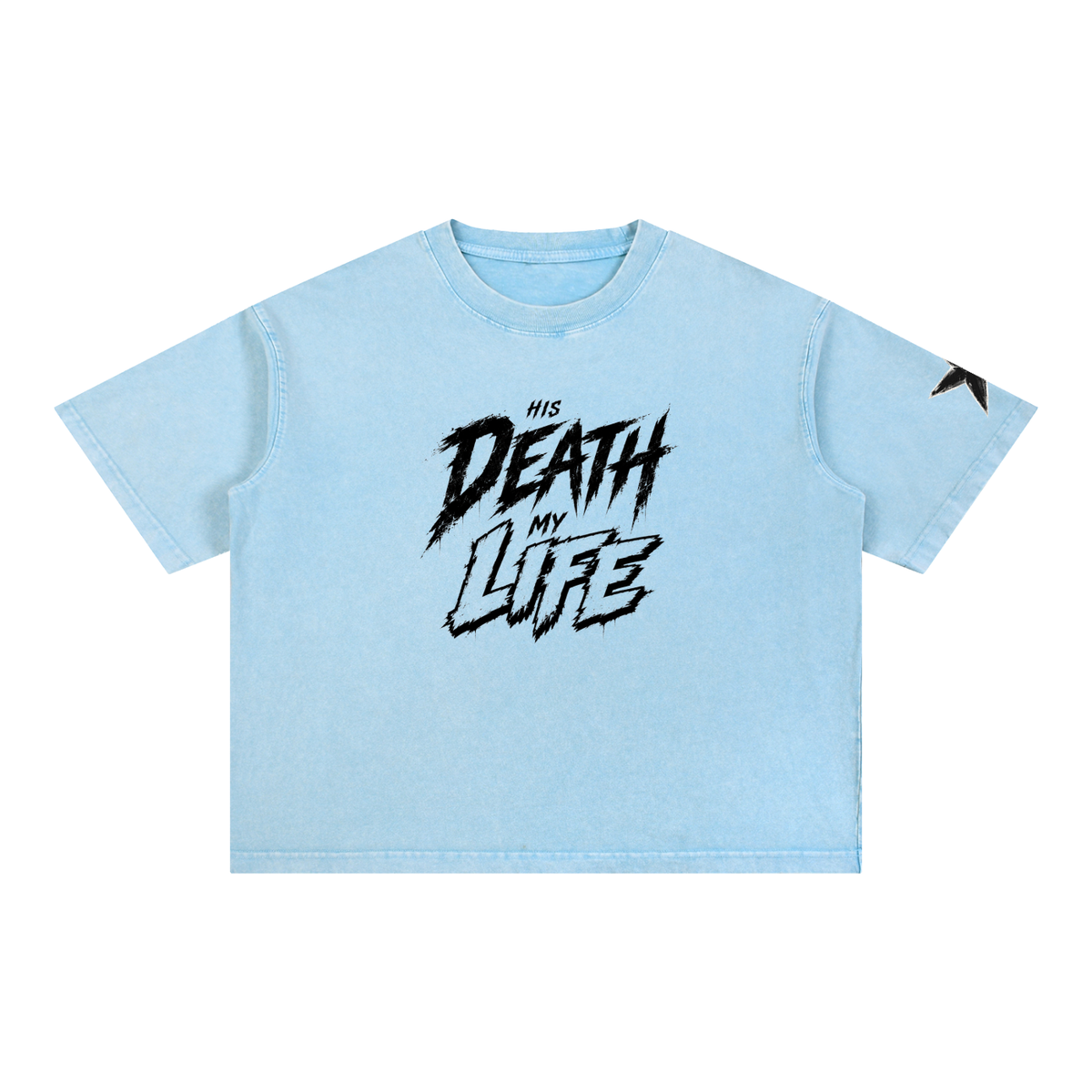His Life Mineral Wash Boxy Tee | Kingdom Threads