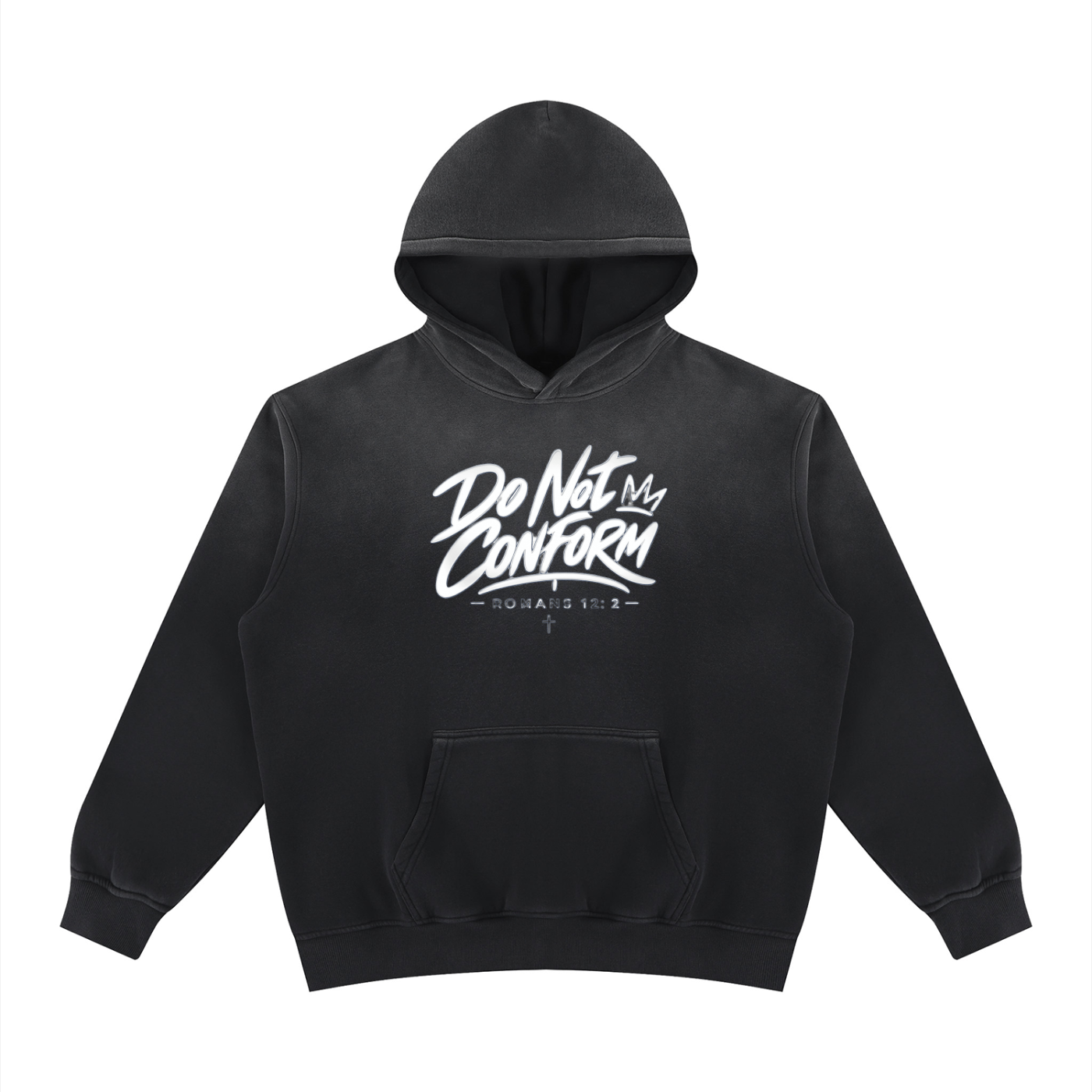 Unisex Vintage Wash Fleece Hoodie Do Not Conform
