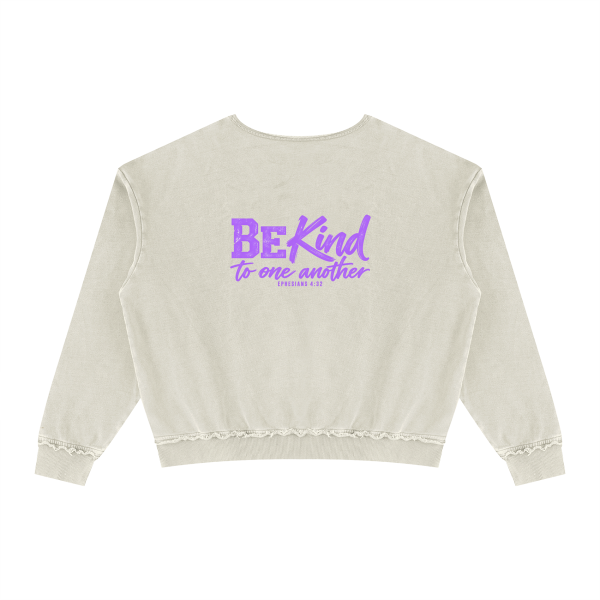 Unisex Raw Edge Crewneck Sweatshirt