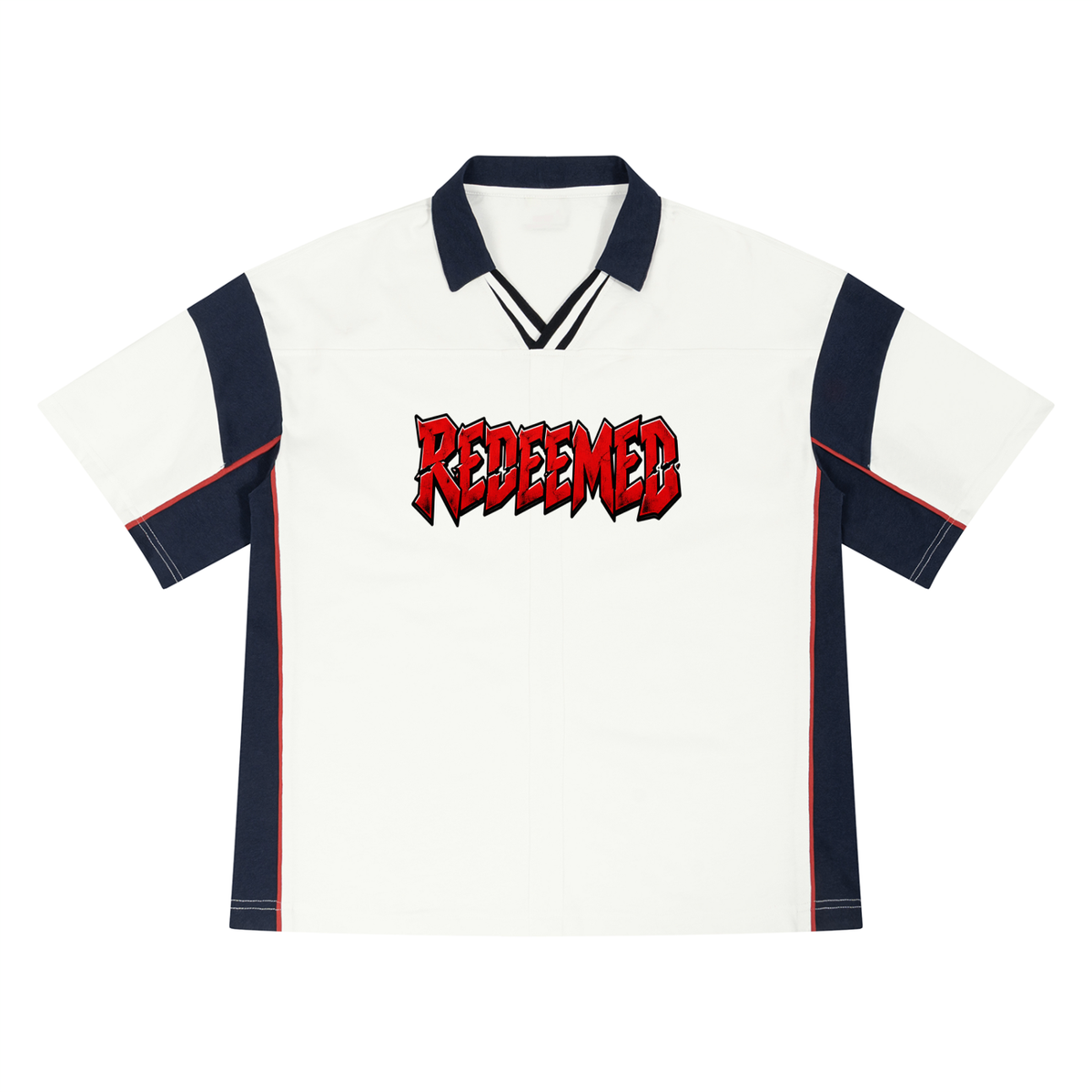 Kingdom Threads Boxy Color Block Polo Shirt – 100% Cotton