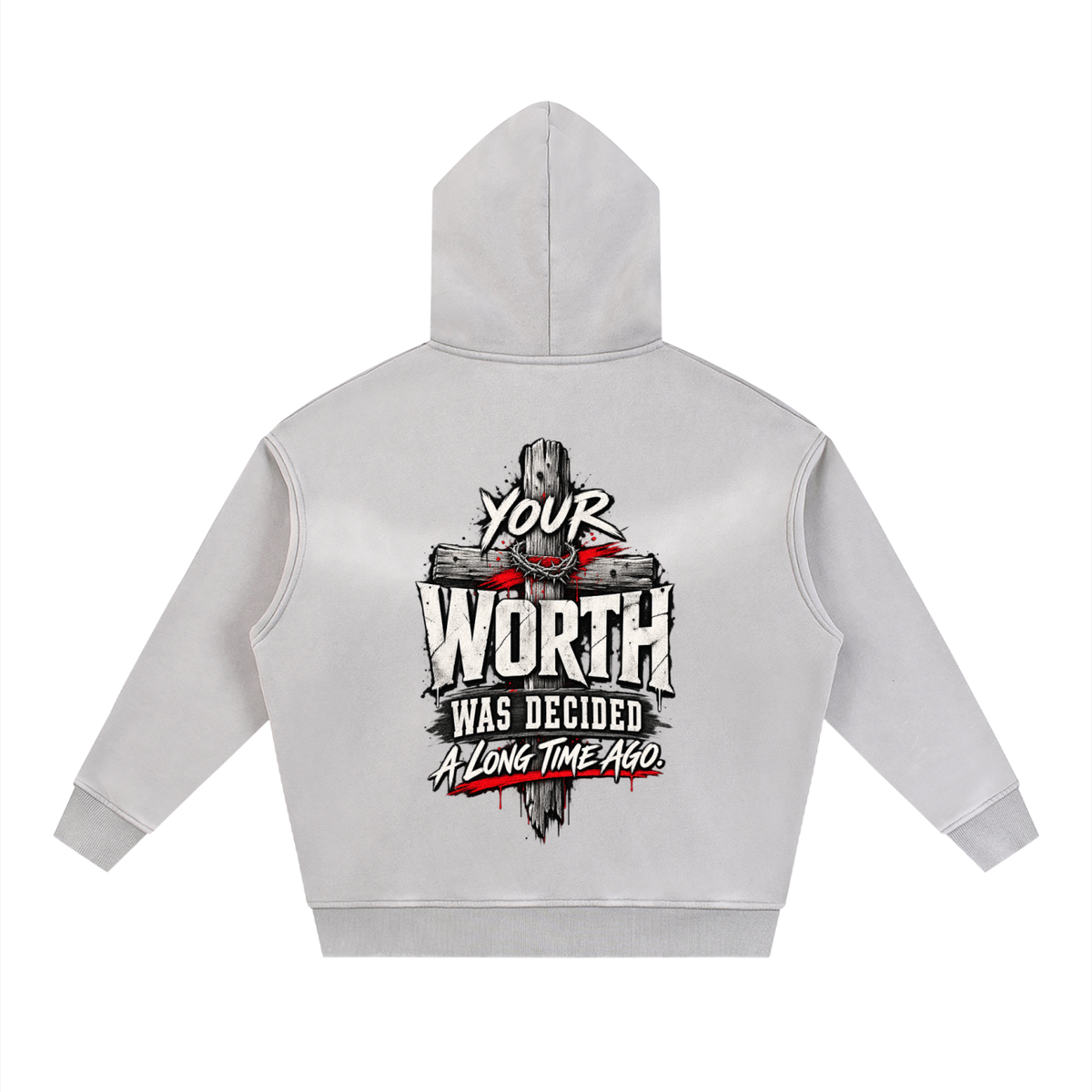 Sunfade Two-Way Zip Boxy Fleece Hoodie – Christian Streetwear