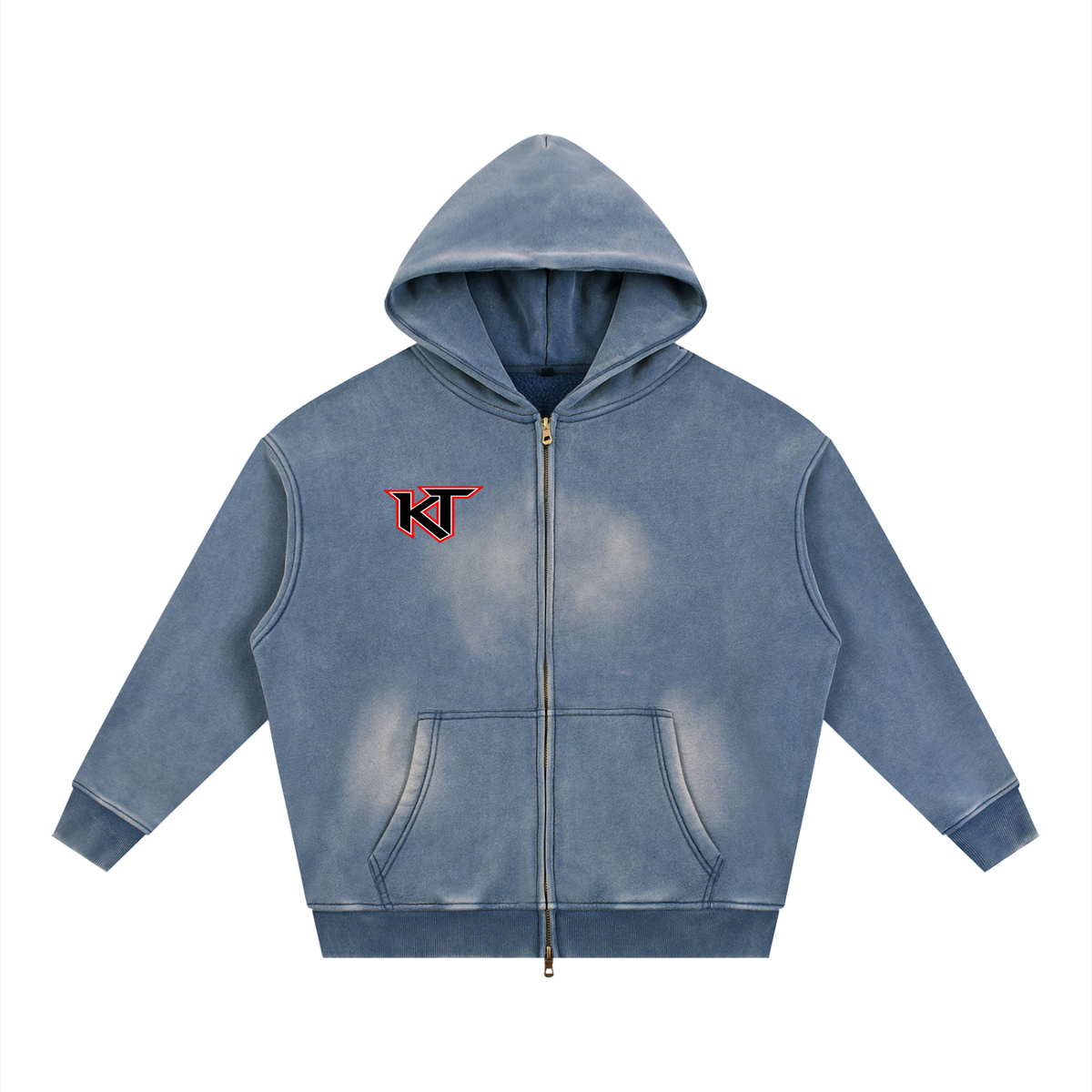 Sunfade Two-Way Zip Boxy Fleece Hoodie – Christian Streetwear