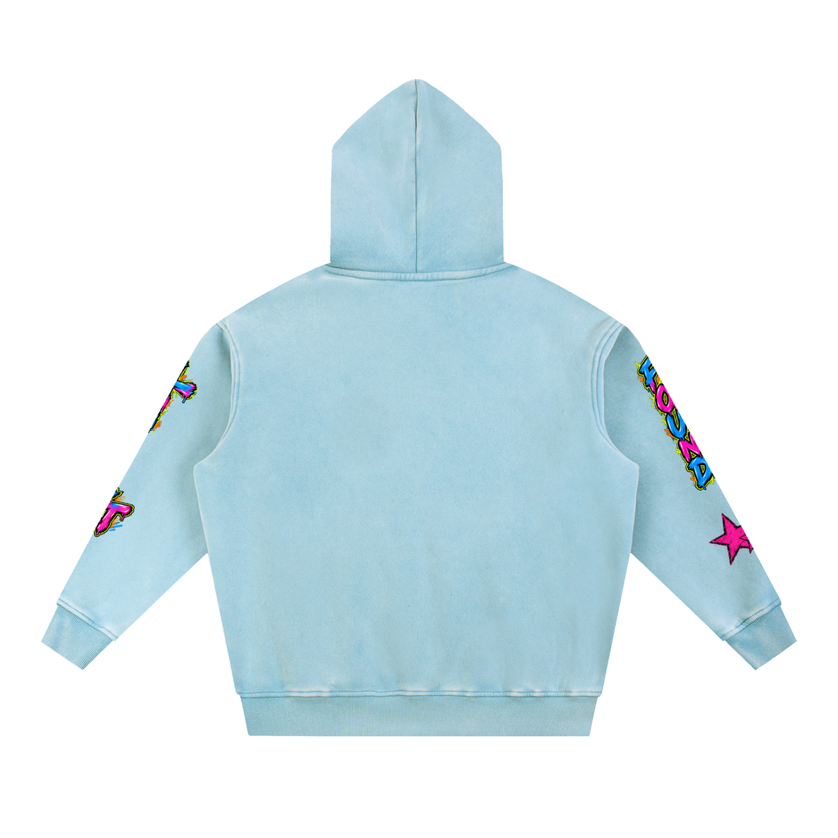 Snow Wash Fleece Oversize Hoodie