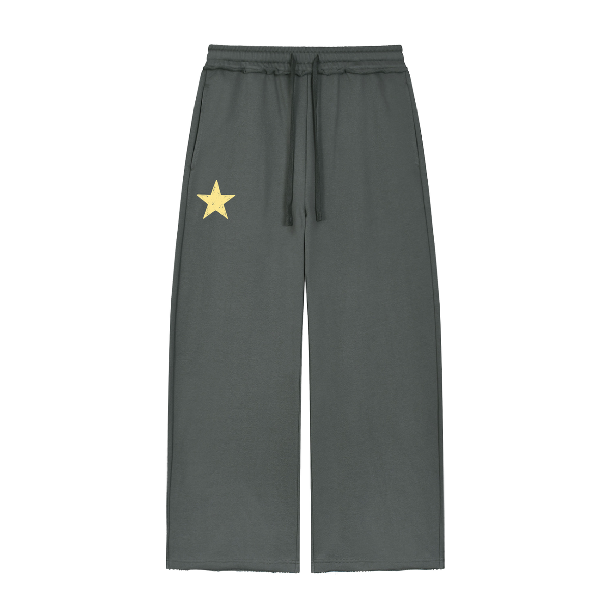 Women’s Wide Leg Raw Edge Sweatpants