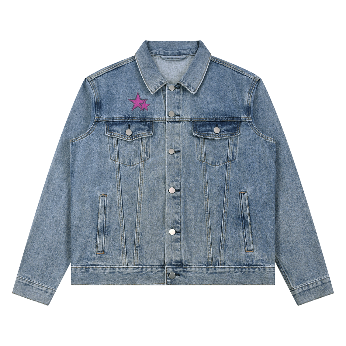 Vintage Wash Denim Jacket | Christian Streetwear | Kingdom Threads