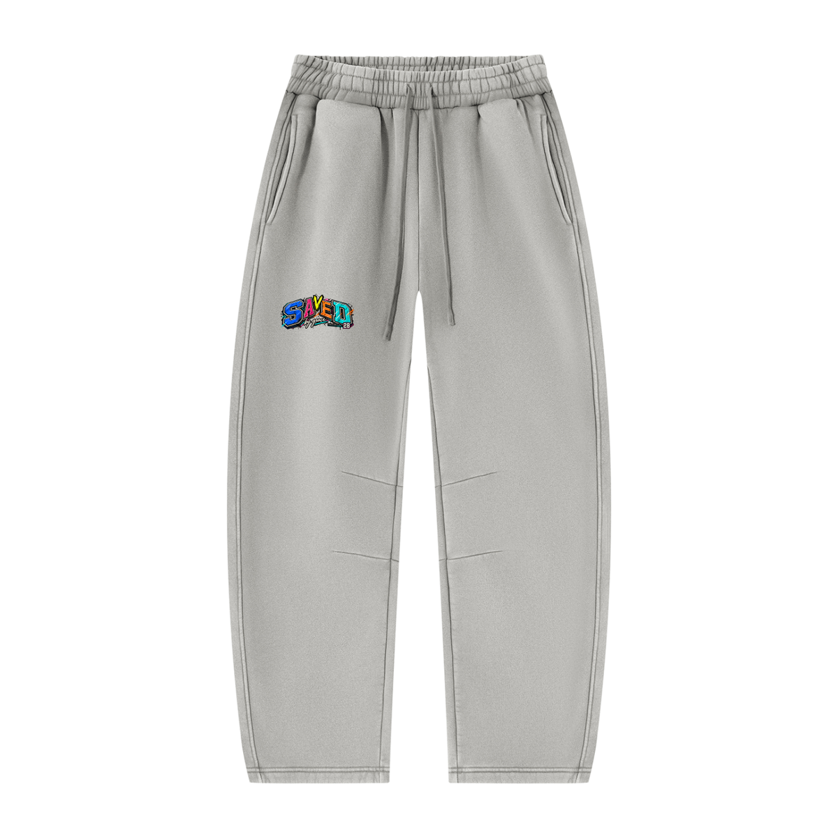 Unisex Vintage Wash Barrel Leg Fleece Sweatpants