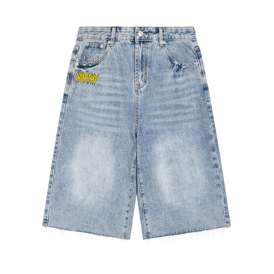 Men’s Vintage Wide Leg Denim Shorts