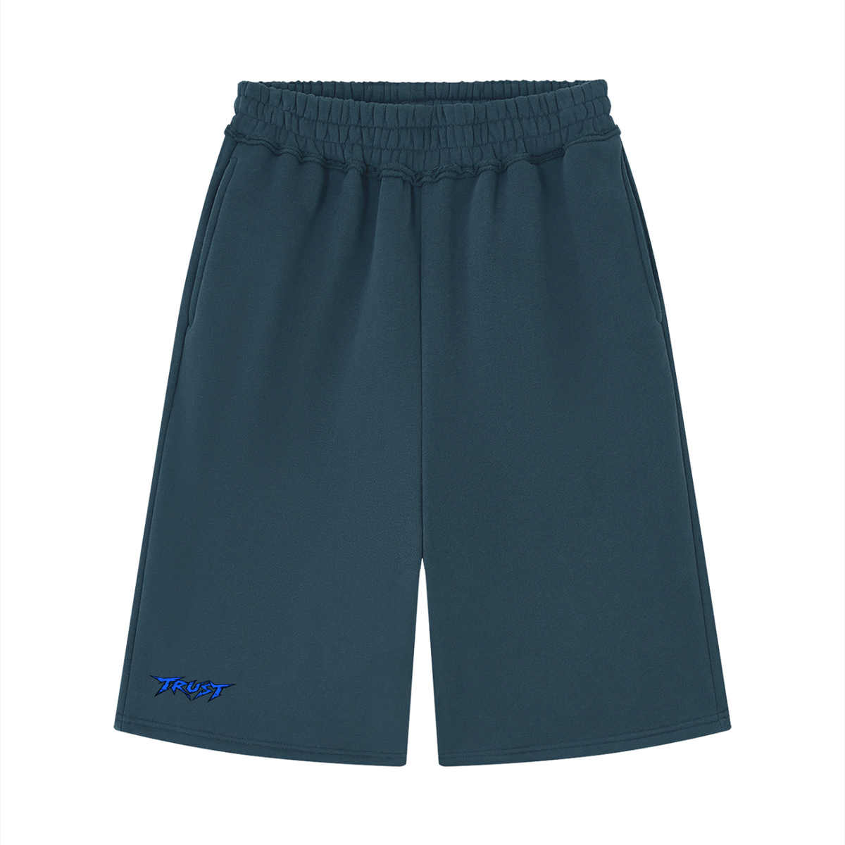 Unisex Raw Edge Fleece Shorts