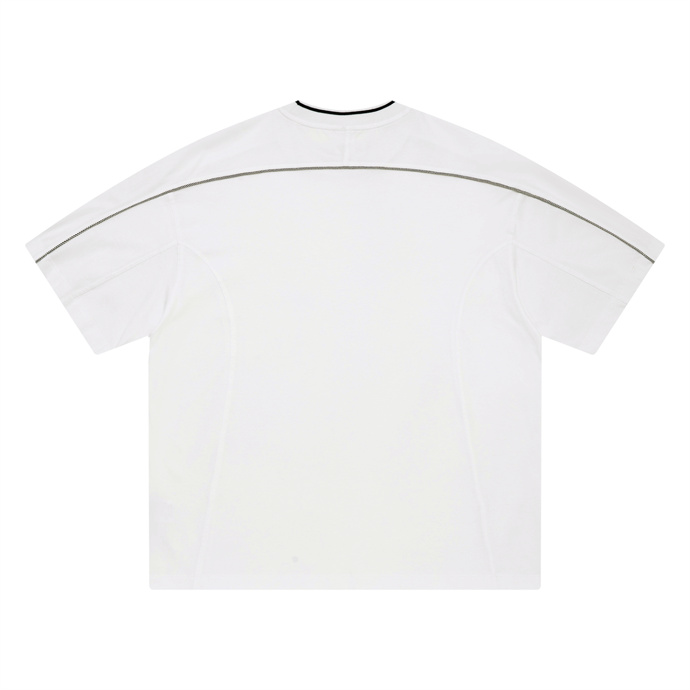 Unisex Oversized Contrast Tape T-Shirt Free