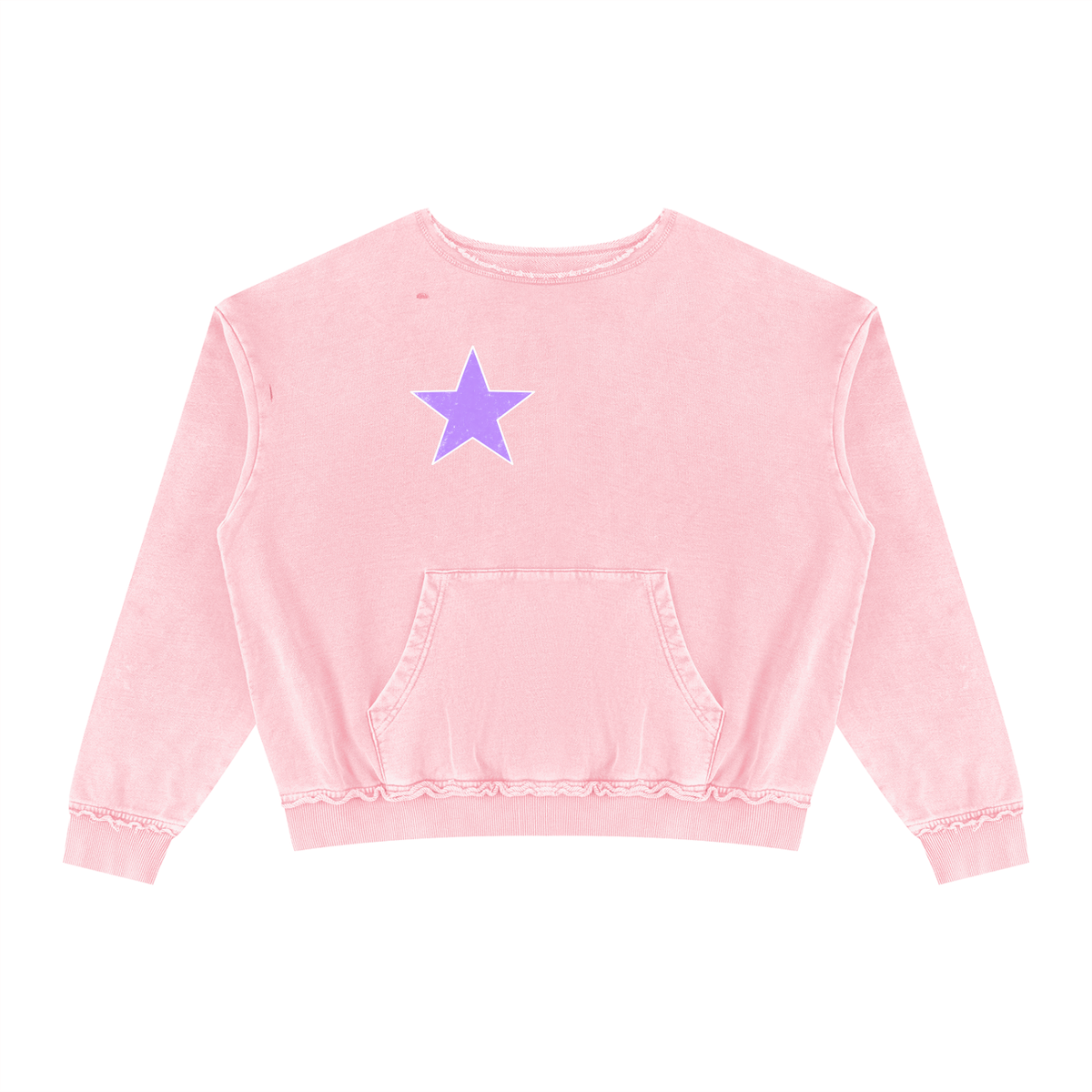 Unisex Raw Edge Crewneck Sweatshirt