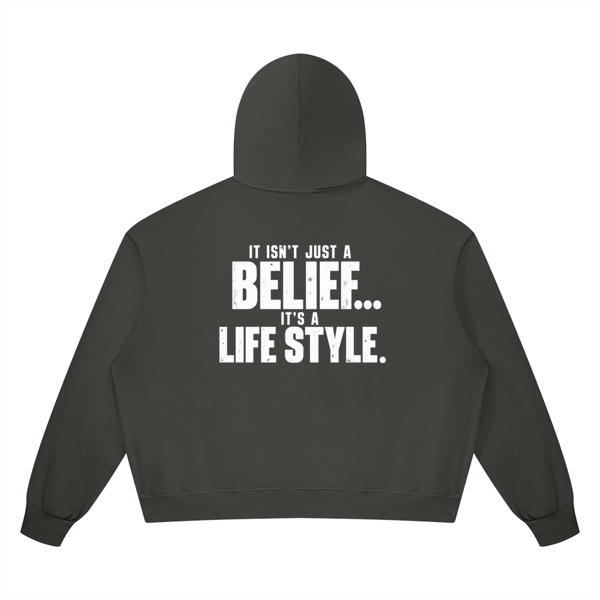 Unisex Vintage Wash Boxy Full Zip Hoodie