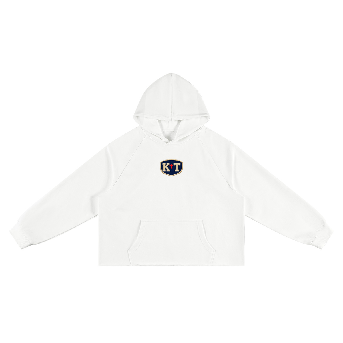 Unisex Vintage Wash Raw Edge Boxy Hoodie