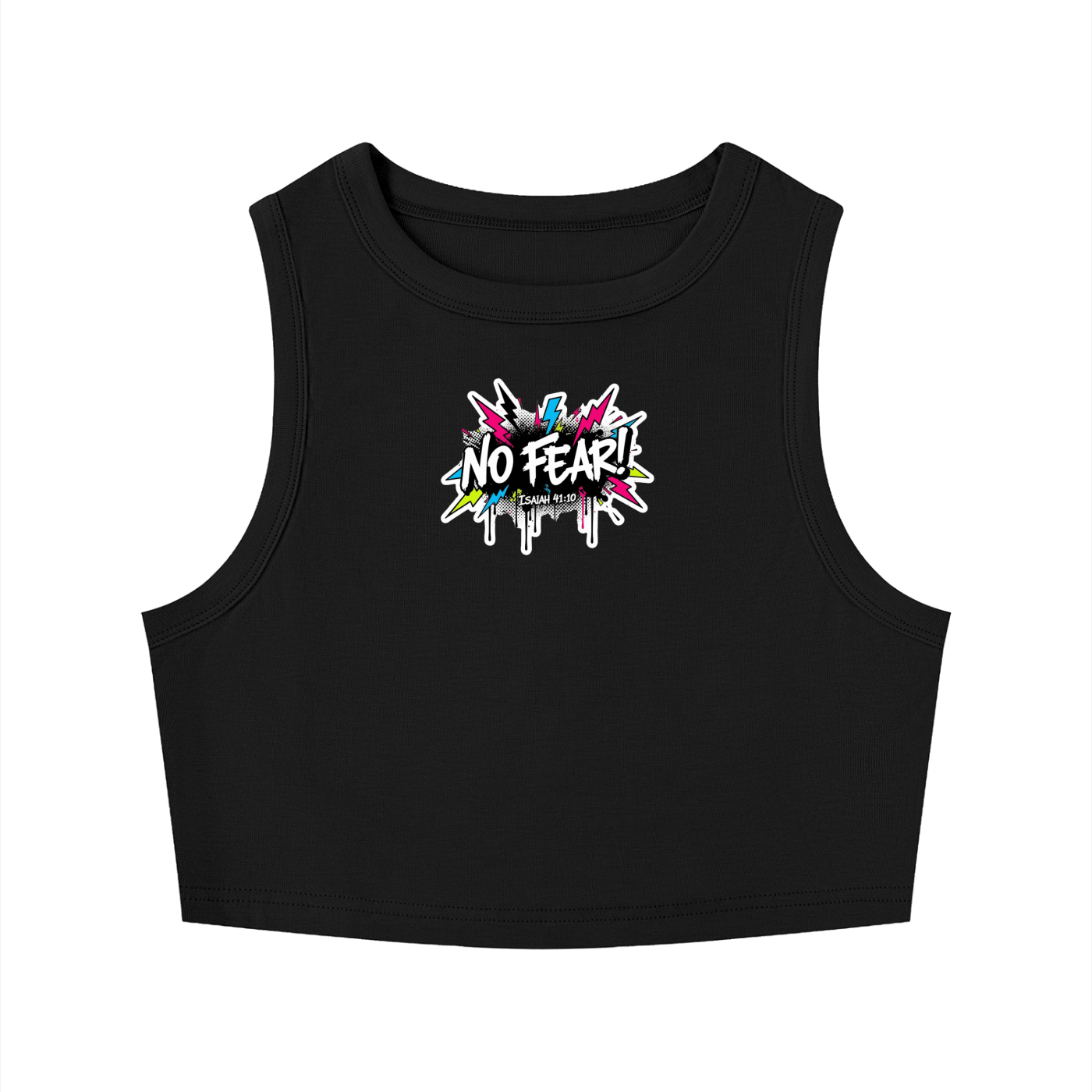 Women's Tight Crewneck Crop Tank Top No Fear