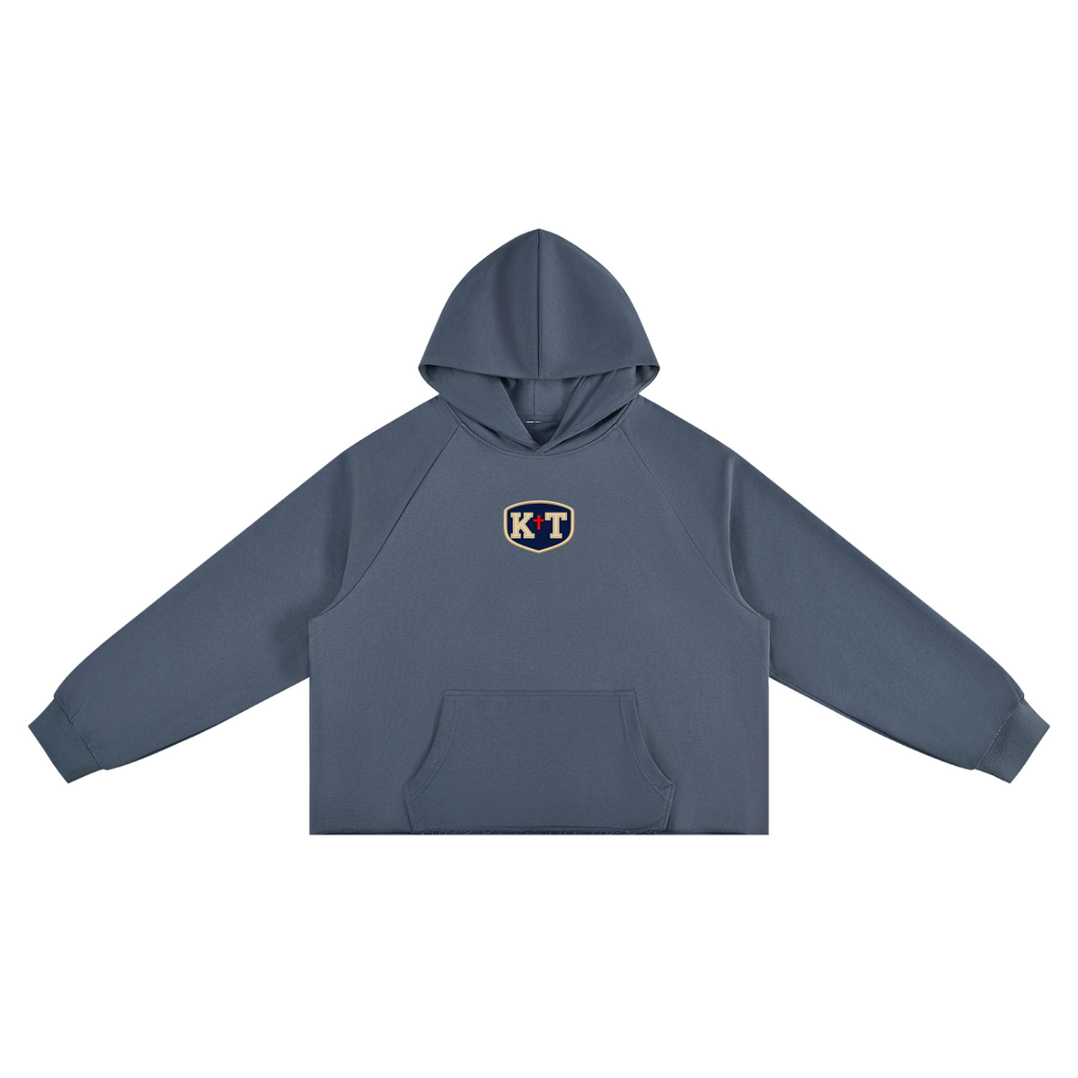 Unisex Vintage Wash Raw Edge Boxy Hoodie
