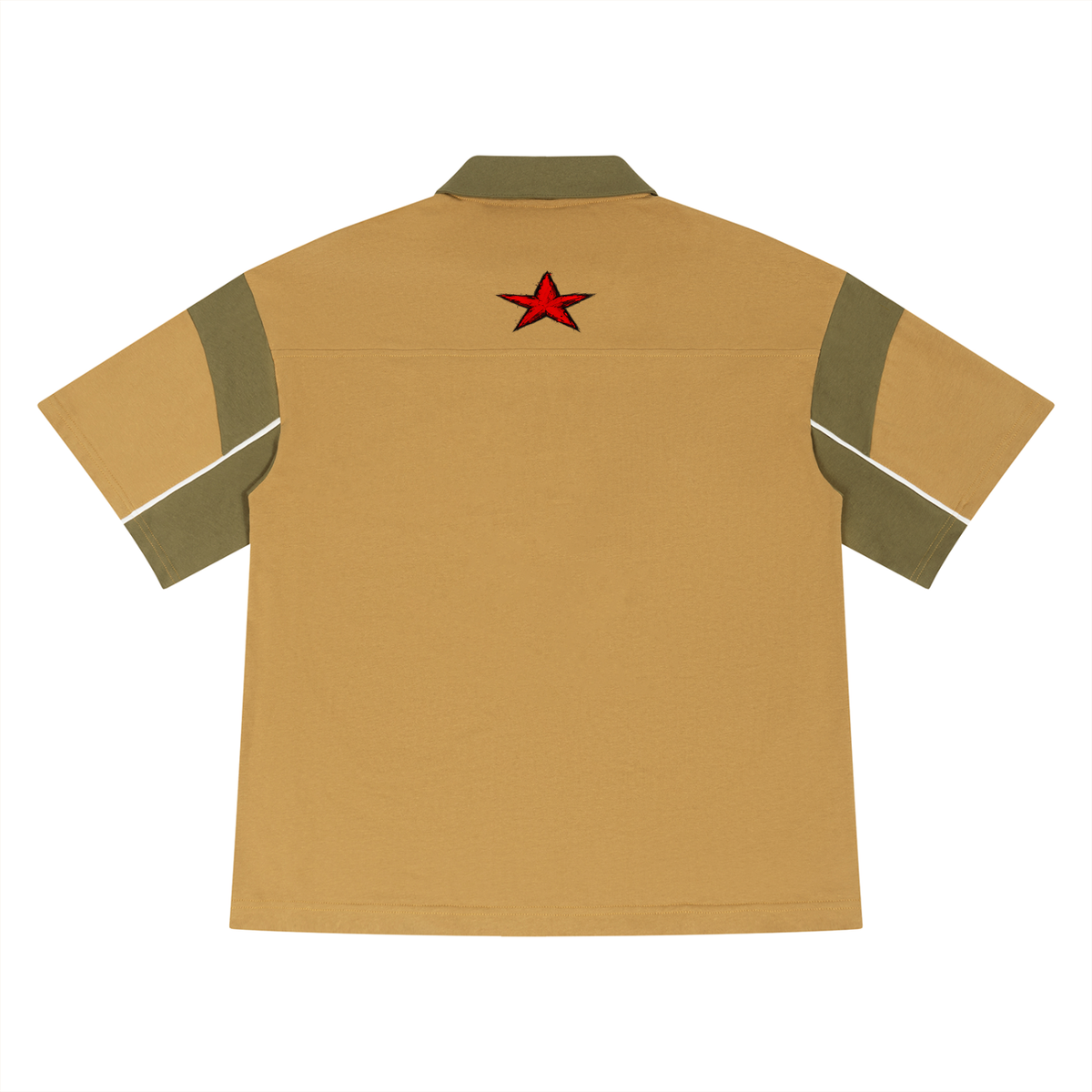 Kingdom Threads Boxy Color Block Polo Shirt – 100% Cotton