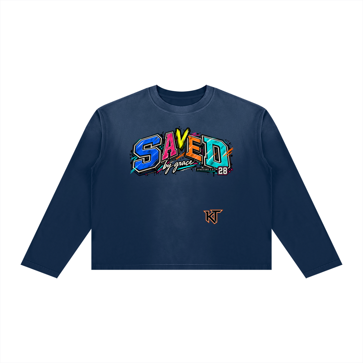 Unisex Sunfade Boxy Long Sleeve T-Shirt