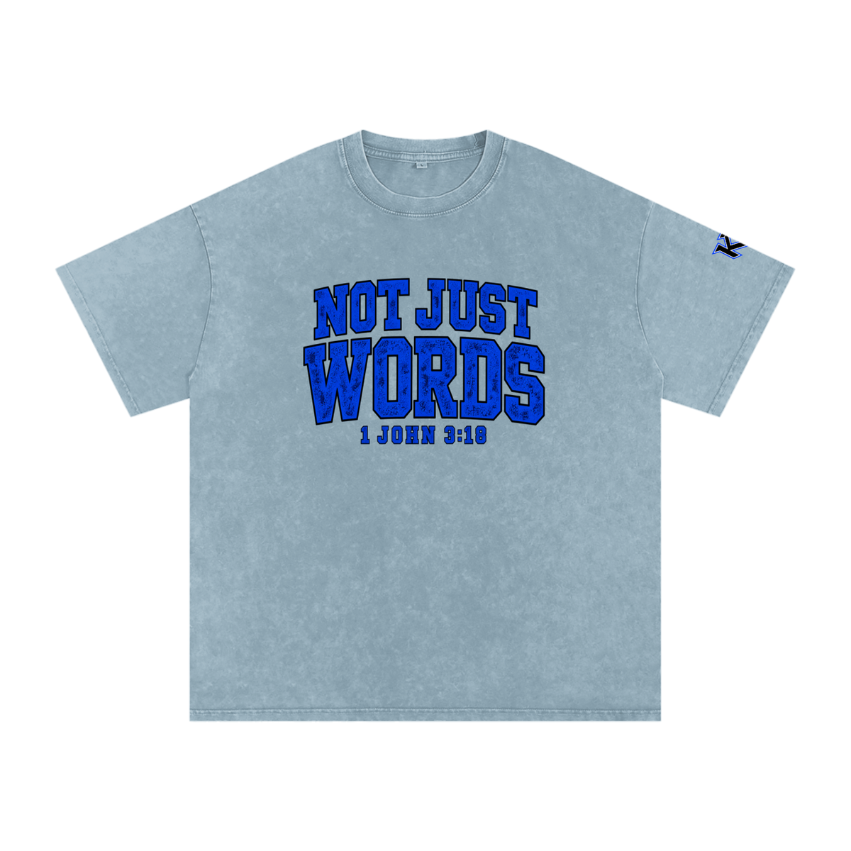 Snow Washed Oversized Cotton T-Shirt | Kingdom Threads