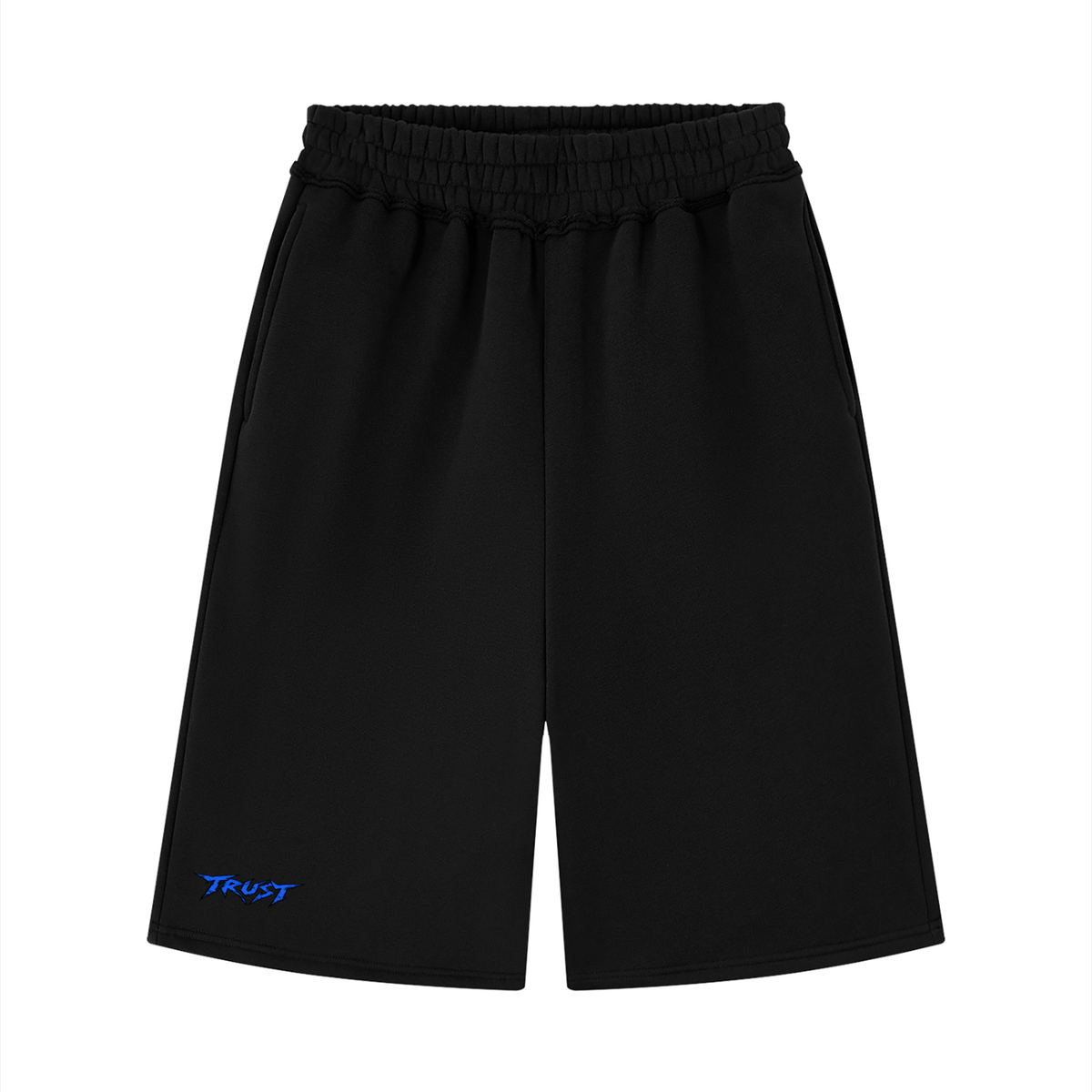 Unisex Raw Edge Fleece Shorts